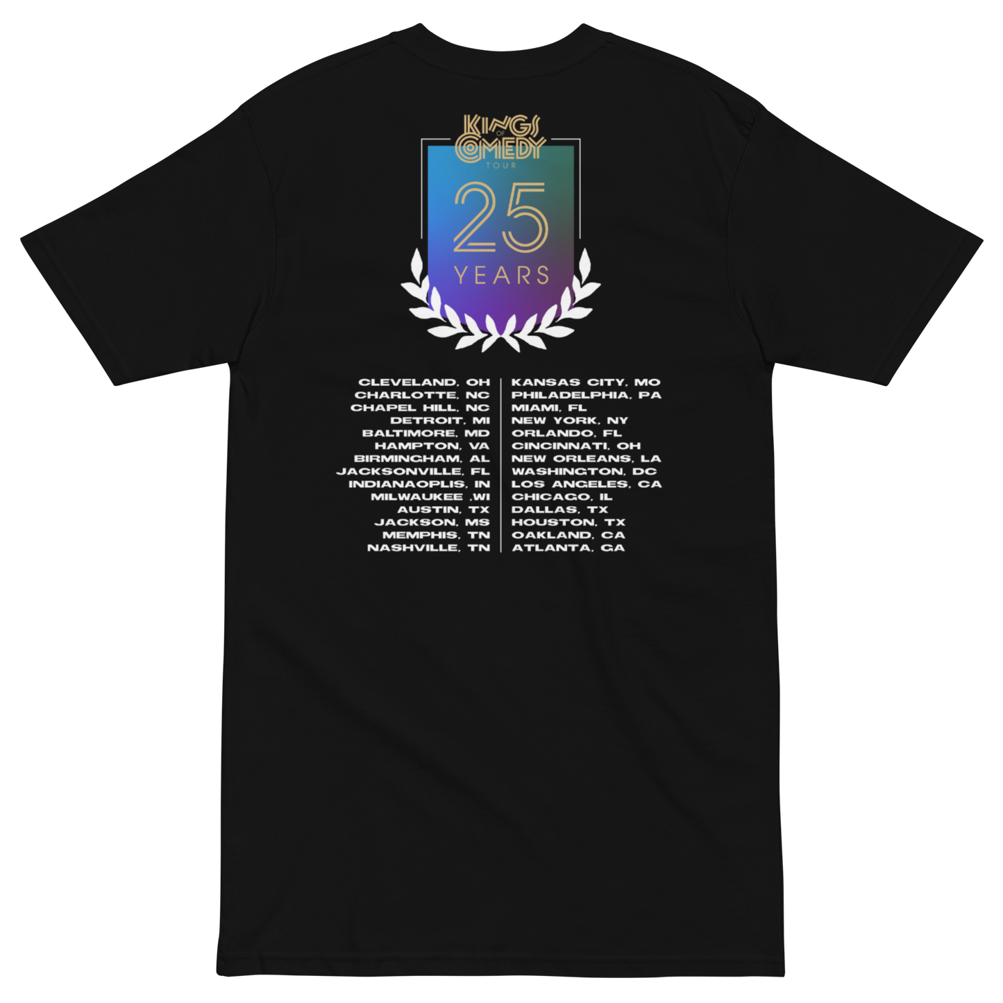 25th Anniversary of The Kings of Comedy Tour Commemorative Merchandise Collection Vintage Tee